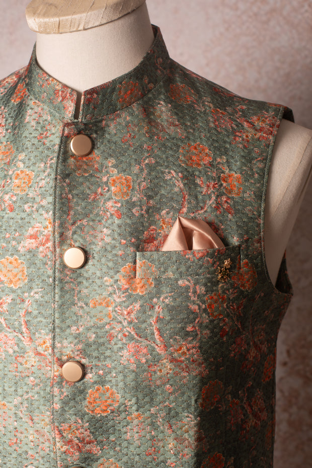 Print & weave waistcoat N9_1834