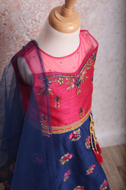 Dupion embd skirt & choli SB8_1016 - Variety Silk House Ltd