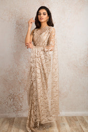 French Chantilly Lace Saree 21778G_6