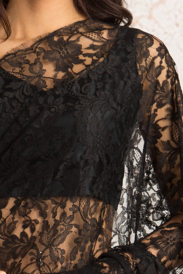 Black lace saree blouse best sale