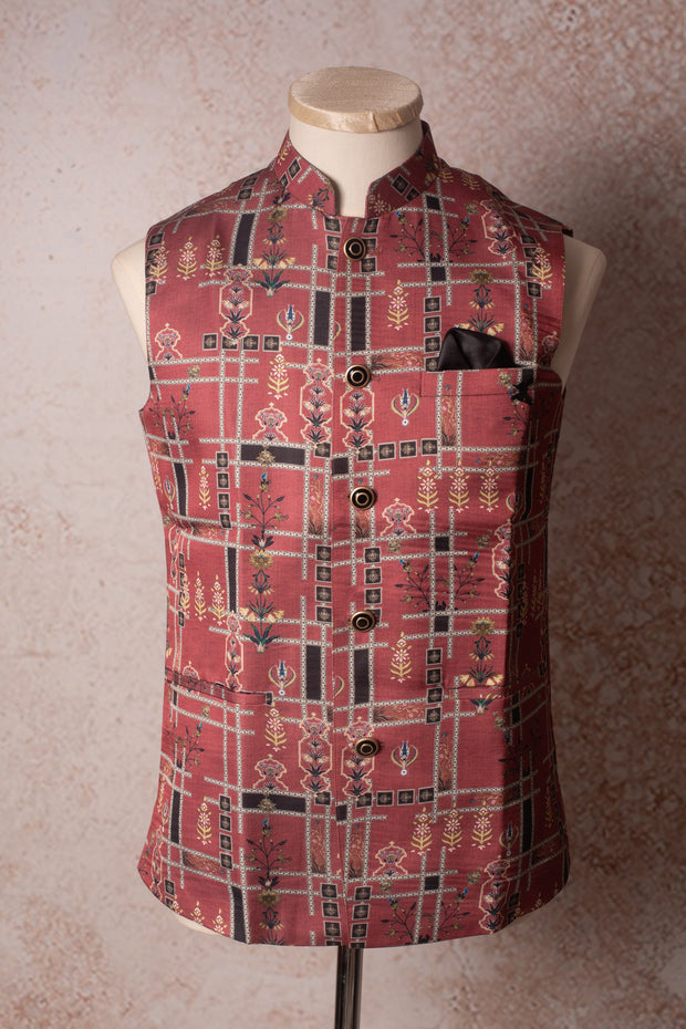 Printed waistcoat N9_2006