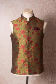 Jacquard weave waistcoat N9_1765