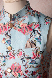 Floral print waistcoat N9_2005