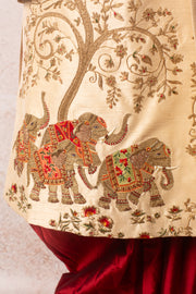 Sherwani elephant motif VS8_10724