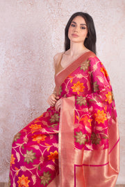 Benarasi organza saree R8_891