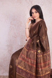 Tassarbutti weave print saree E9_190