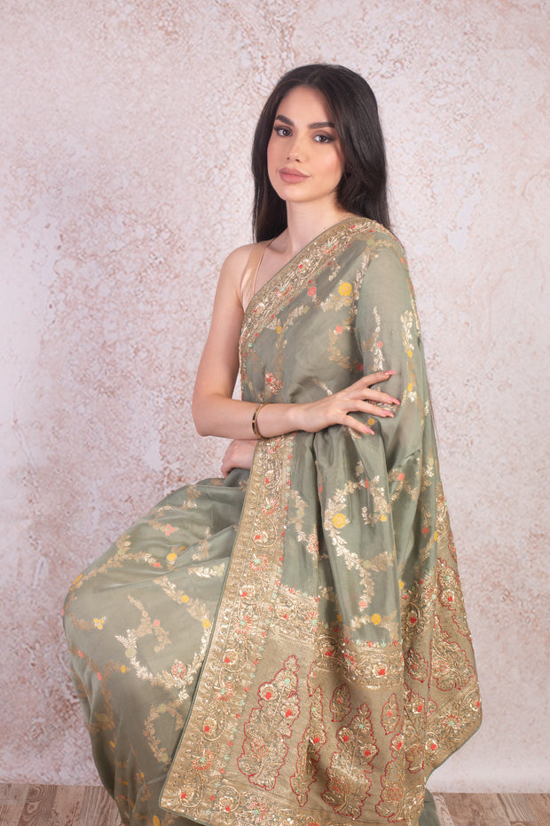 Saree woven & embd J9_23A