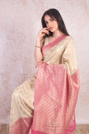 Georgette woven saree B9_76A