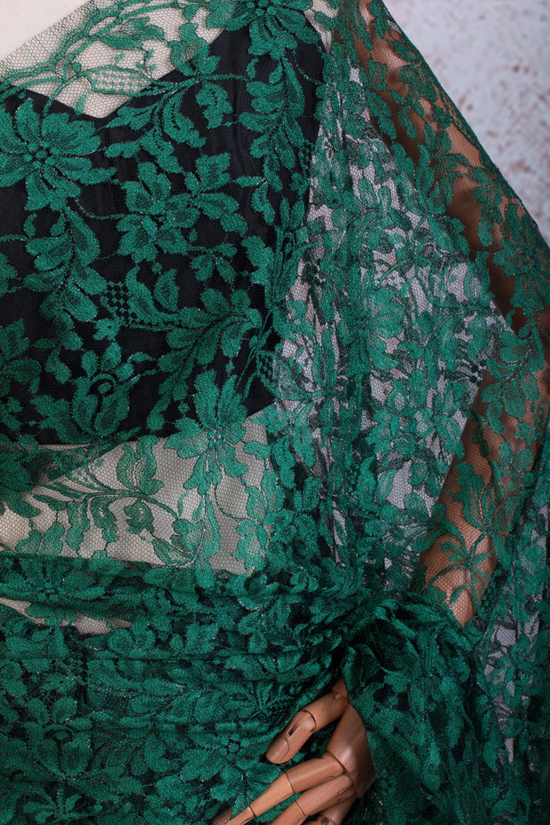 Chantilly lace lurex 16539J - Variety Silk House Ltd