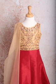 Emb Dress S8_2118 - Variety Silk House Ltd