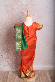 Contrast drape saree R8_585 - Variety Silk House Ltd