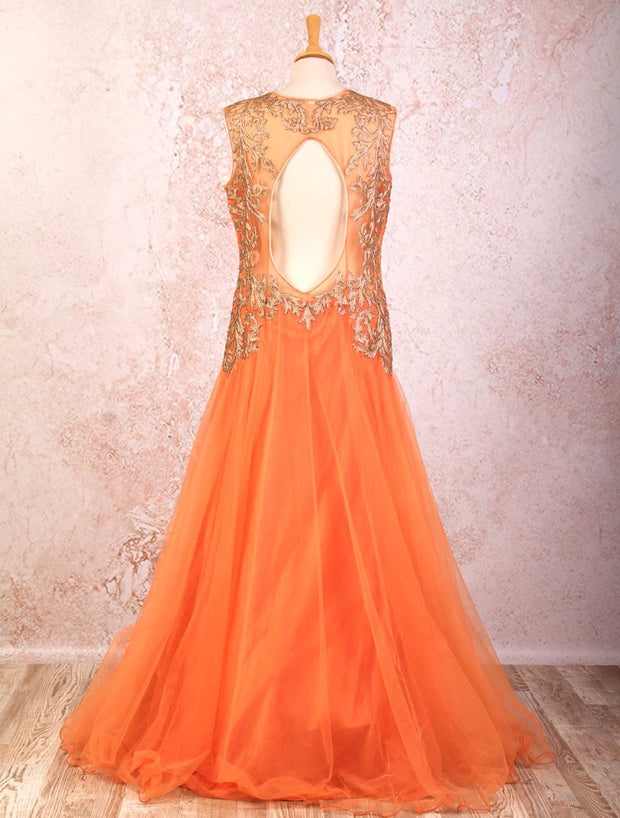 J7/1289 Net embd dress - Variety Silk House Ltd
