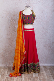 K8/2048 Mirrorwork Choli/Skirt - Variety Silk House Ltd