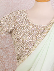 K8/7 Pearlwork saree/blouse - Variety Silk House Ltd