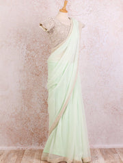 K8/7 Pearlwork saree/blouse - Variety Silk House Ltd