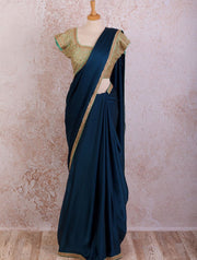 K8/8 Satin saree/crystal blouse - Variety Silk House Ltd
