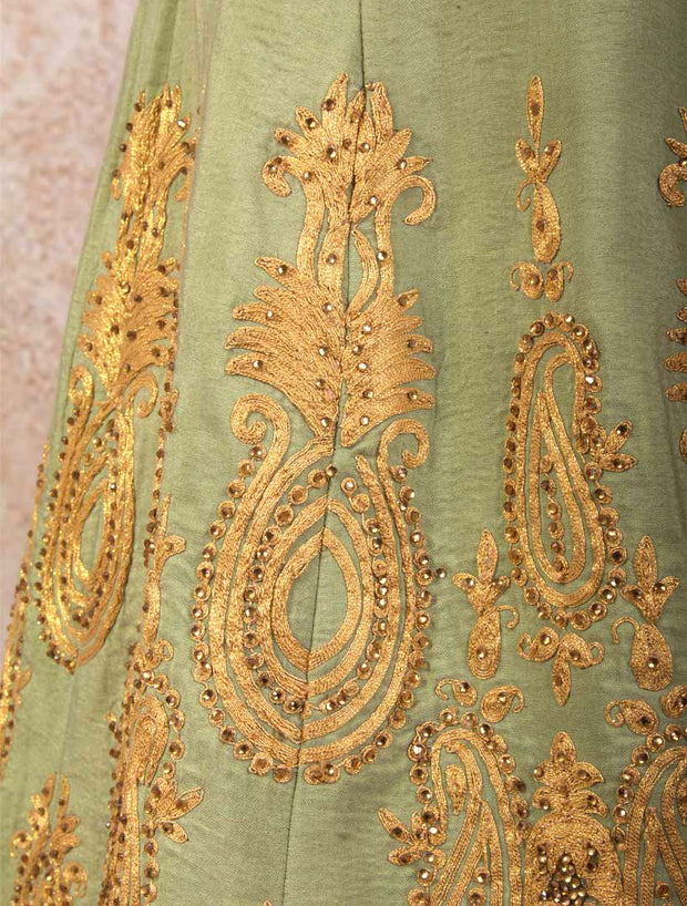 KMJ1199 Emb Anarkali Dress - Variety Silk House Ltd